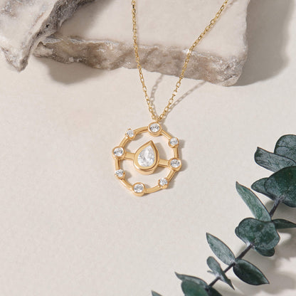 Drop Harmony Necklace in Gold