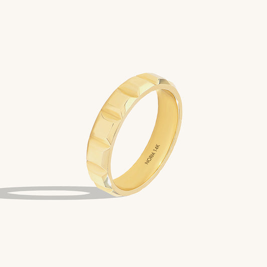 Eternal Square Wedding Band in Gold