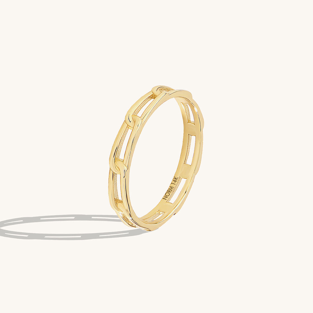 Eternity Link Band Ring in Gold