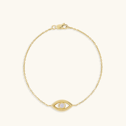 Evil Eye Bracelet in Gold