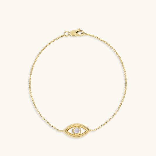 Evil Eye Bracelet in Gold