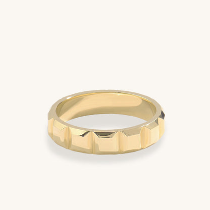 Eternal Square Wedding Band in Gold