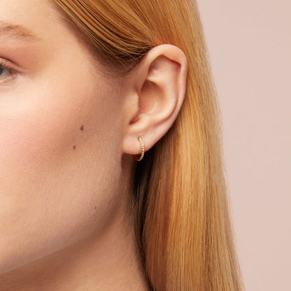 Eternity Earrings in Gold