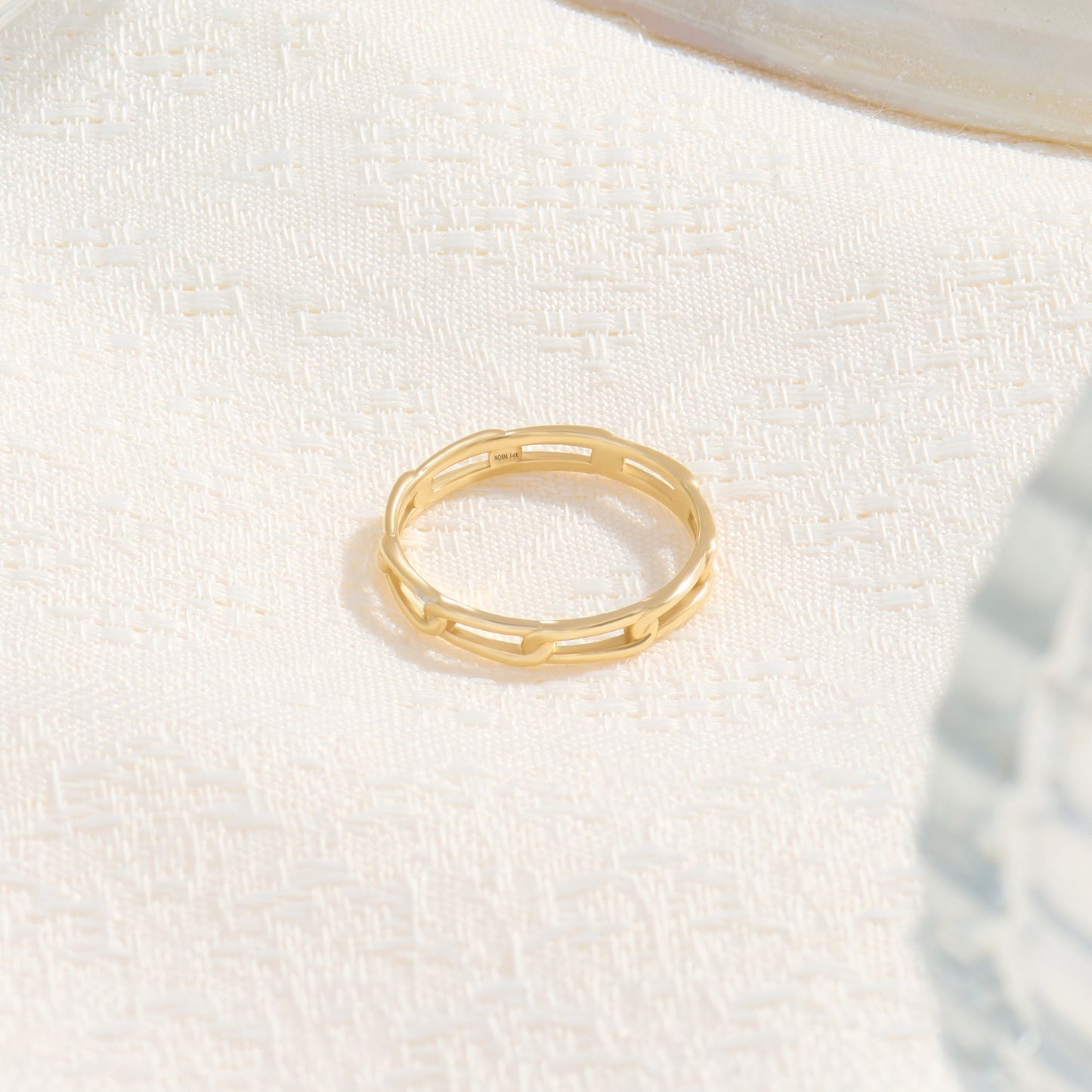 Eternity Link Band Ring in Gold