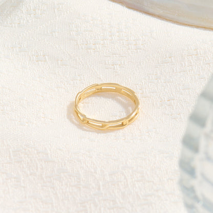 Eternity Link Band Ring in Gold