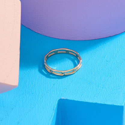 Eternity Link Band Ring in Gold