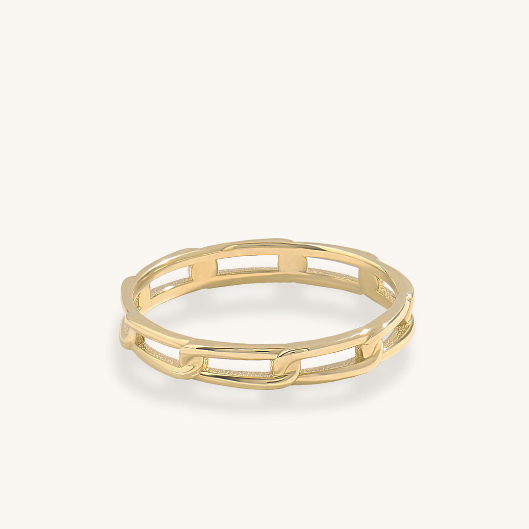 Eternity Link Band Ring in Gold