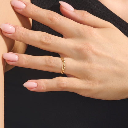 Eternity Link Band Ring in Gold