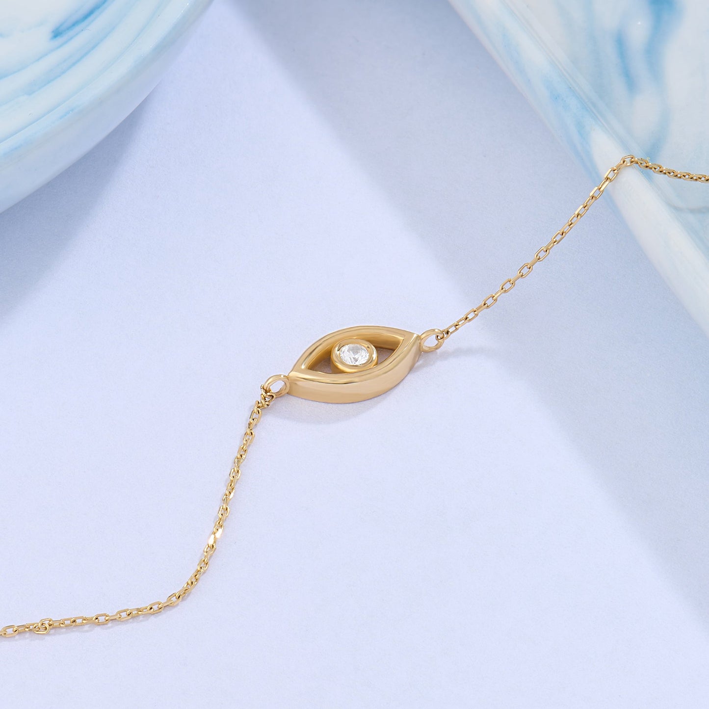 Evil Eye Bracelet in Gold