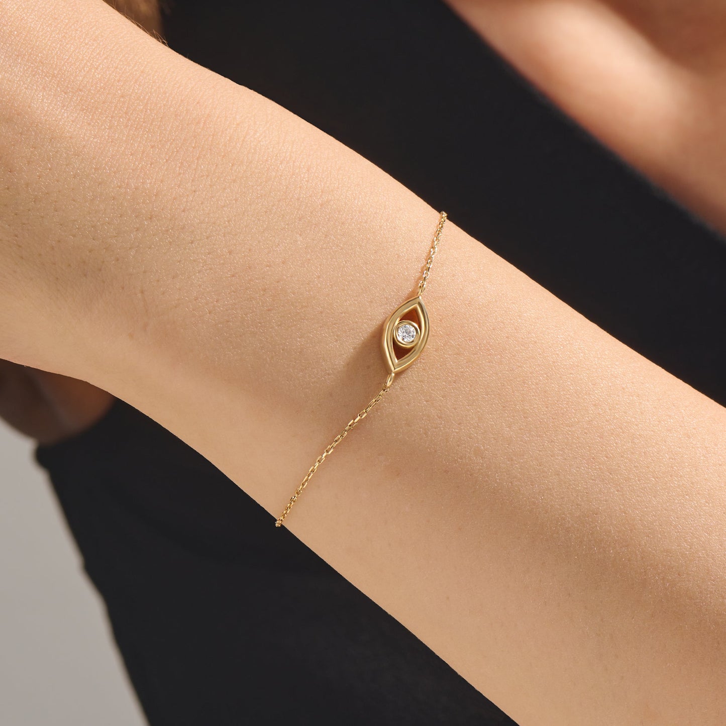 Evil Eye Bracelet in Gold