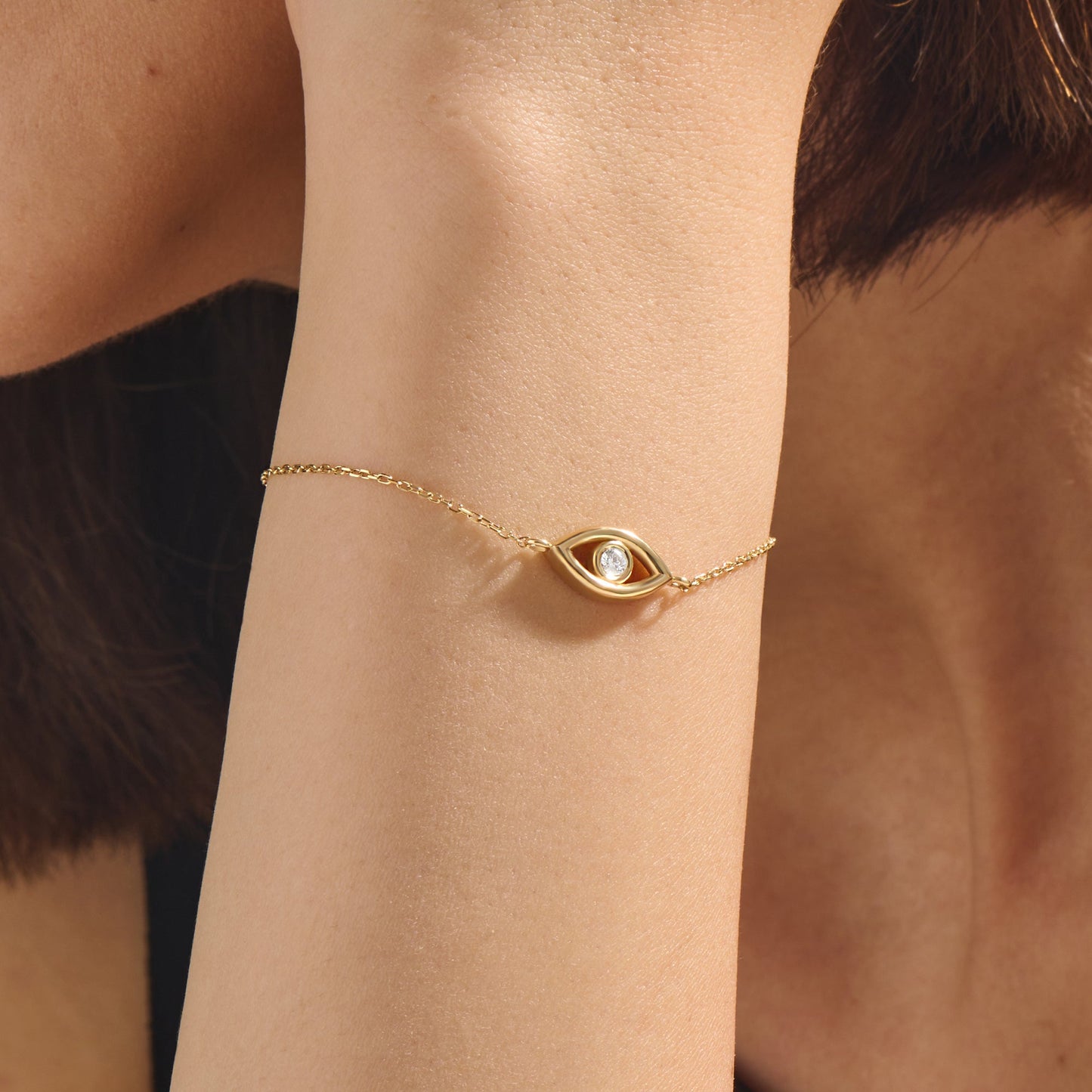 Evil Eye Bracelet in Gold