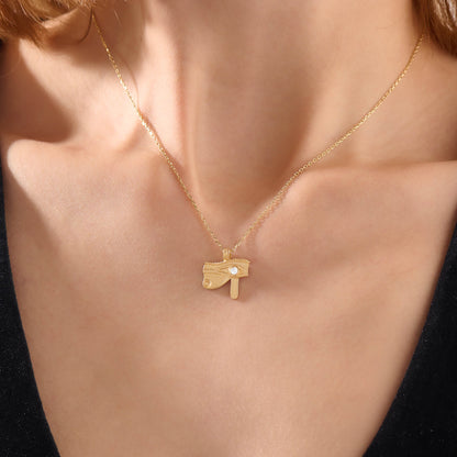 Eye of Horus Necklace in Gold