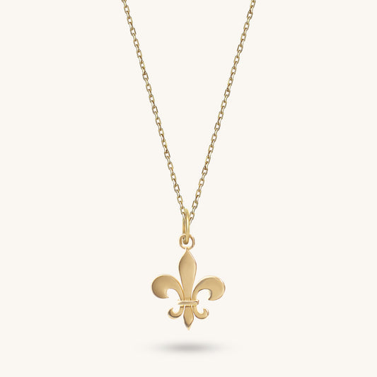 Fleur de Lis Necklace in Gold