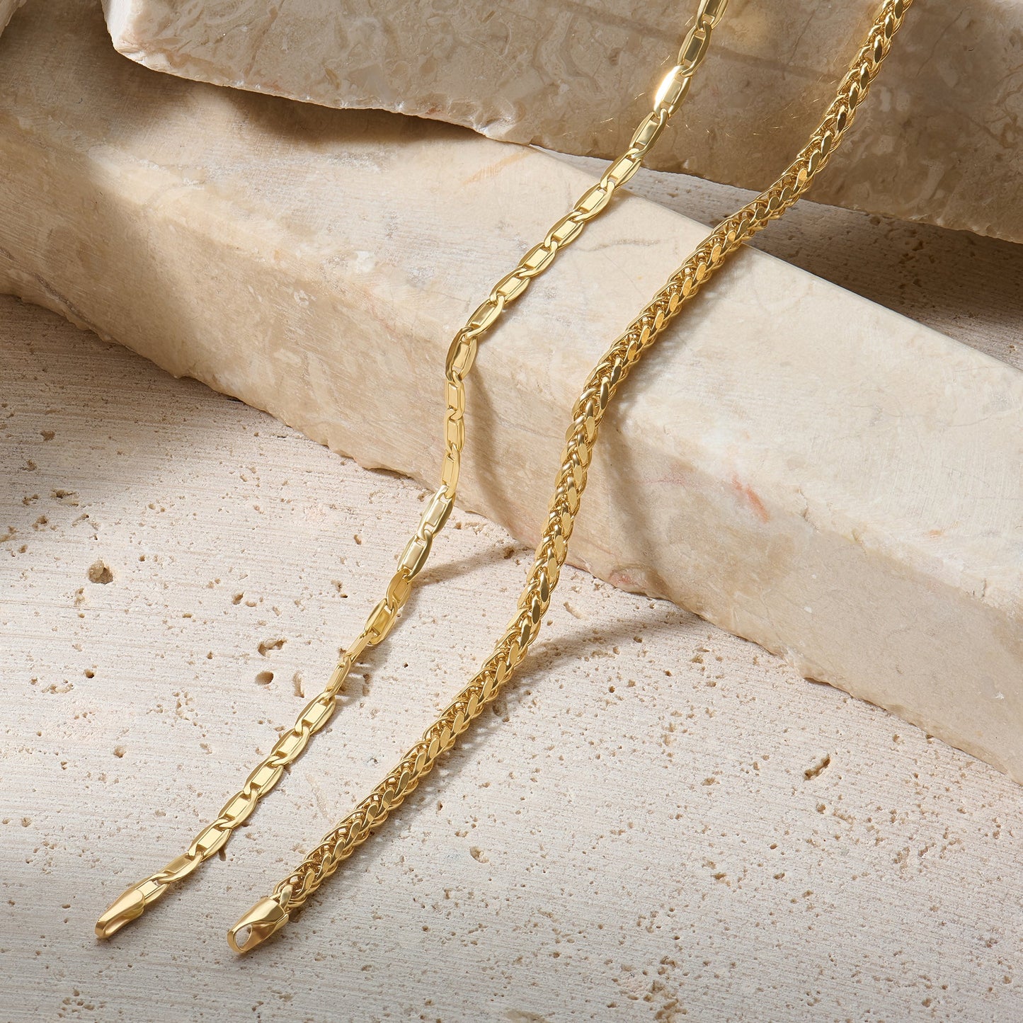 Franco Chain Bracelet in Gold