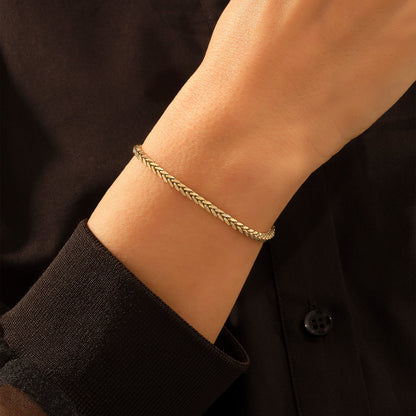 Franco Chain Bracelet in Gold