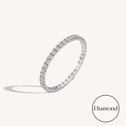 Diamond Full Eternity Ring in Gold