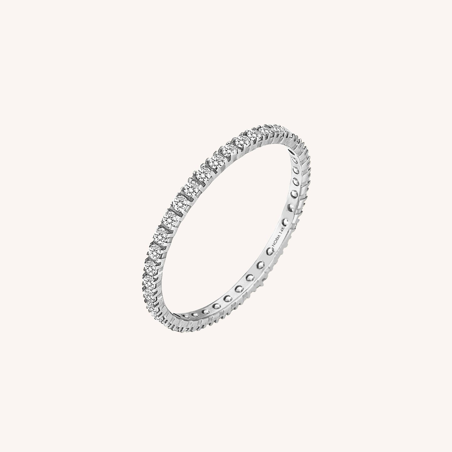 Diamond Full Eternity Ring in Gold