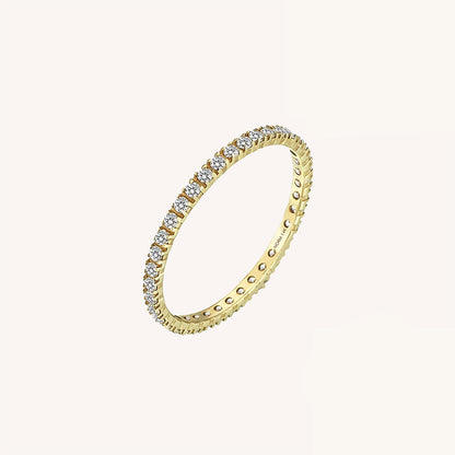Diamond Full Eternity Ring in Gold