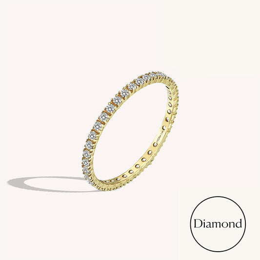 Diamond Full Eternity Ring in Gold