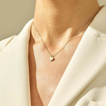 Heart Love Necklace in Gold