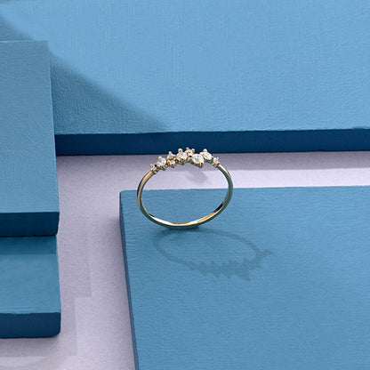 Iconic Cluster Ring in Gold