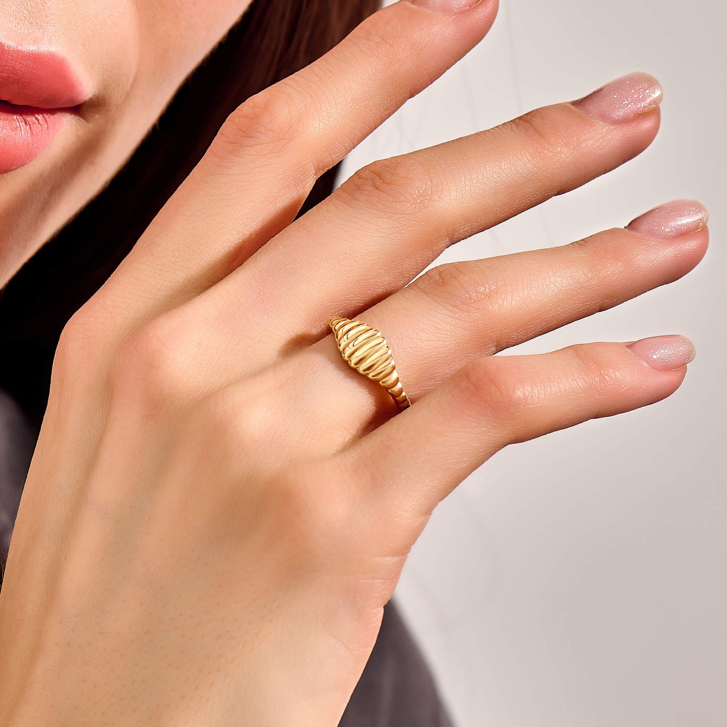 Iconic Dome Signet Ring in Gold
