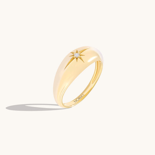 Iconic Star Dome Ring - Gold Vermeil