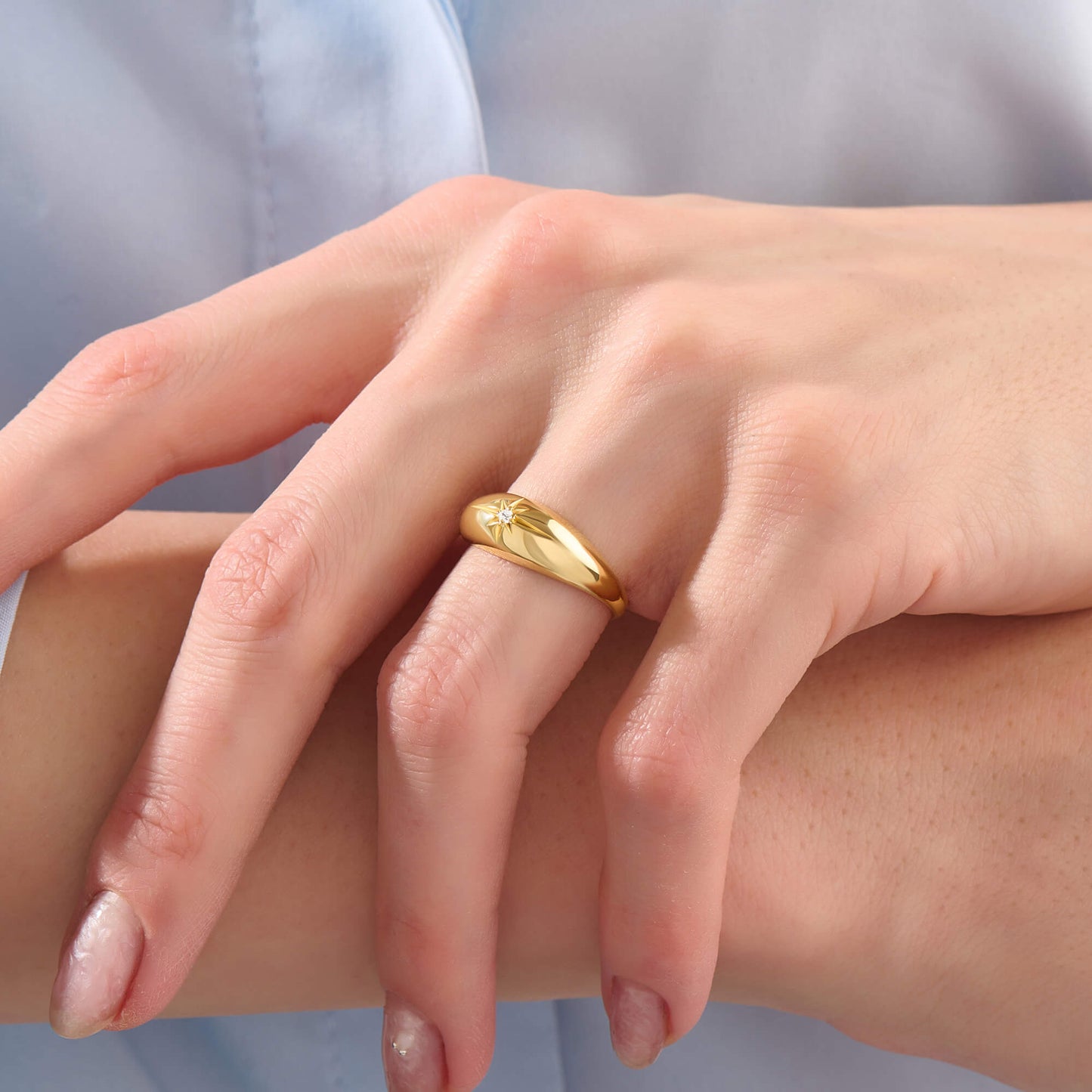 Iconic Star Dome Ring - Gold Vermeil