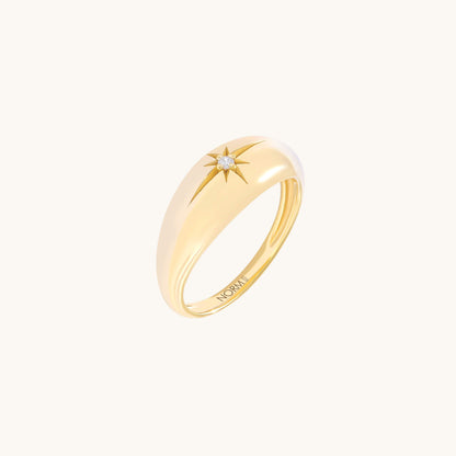 Iconic Star Dome Ring - Gold Vermeil