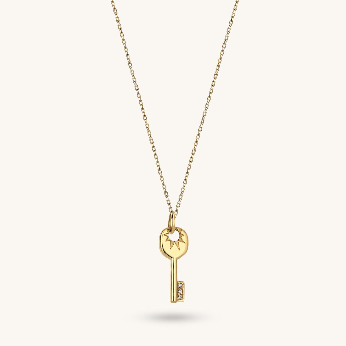 Key Necklace in Gold