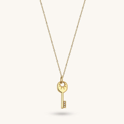 Key Necklace in Gold