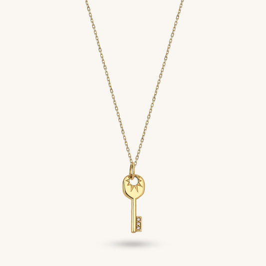 Key Necklace in Gold