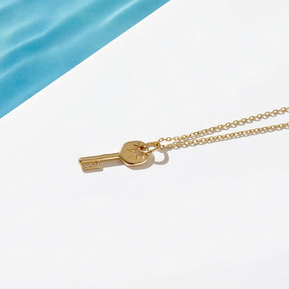 Key Necklace in Gold