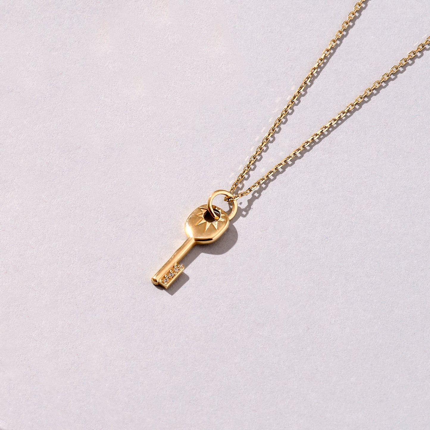 Key Necklace in Gold