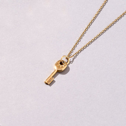 Key Necklace in Gold