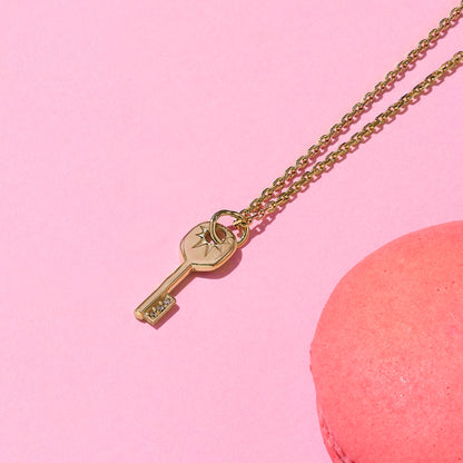 Key Necklace in Gold