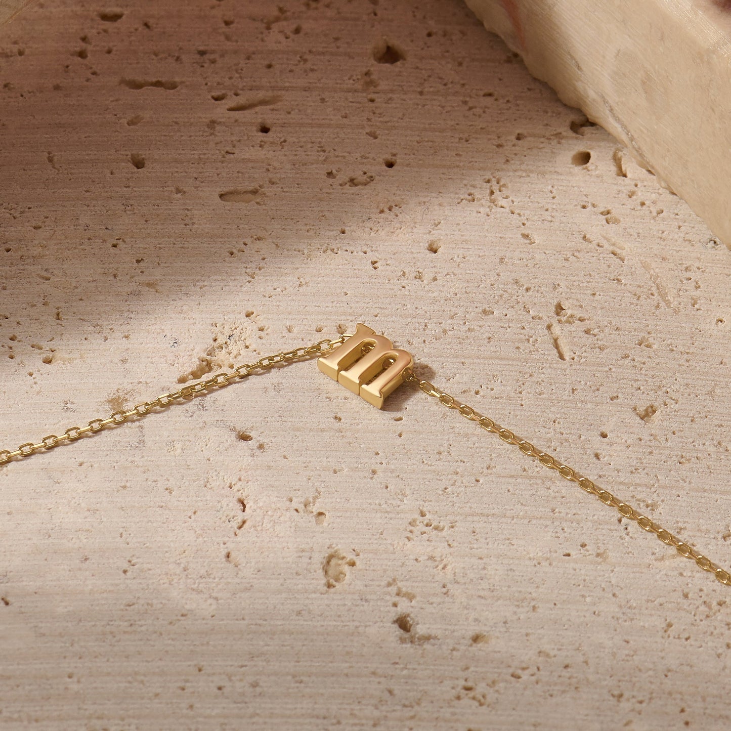 Letter Charm Bracelet in Gold