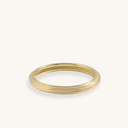 Linear Band Ring in Gold