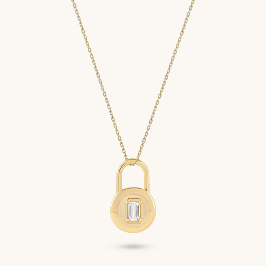Love Lock Necklace - Gold Vermeil