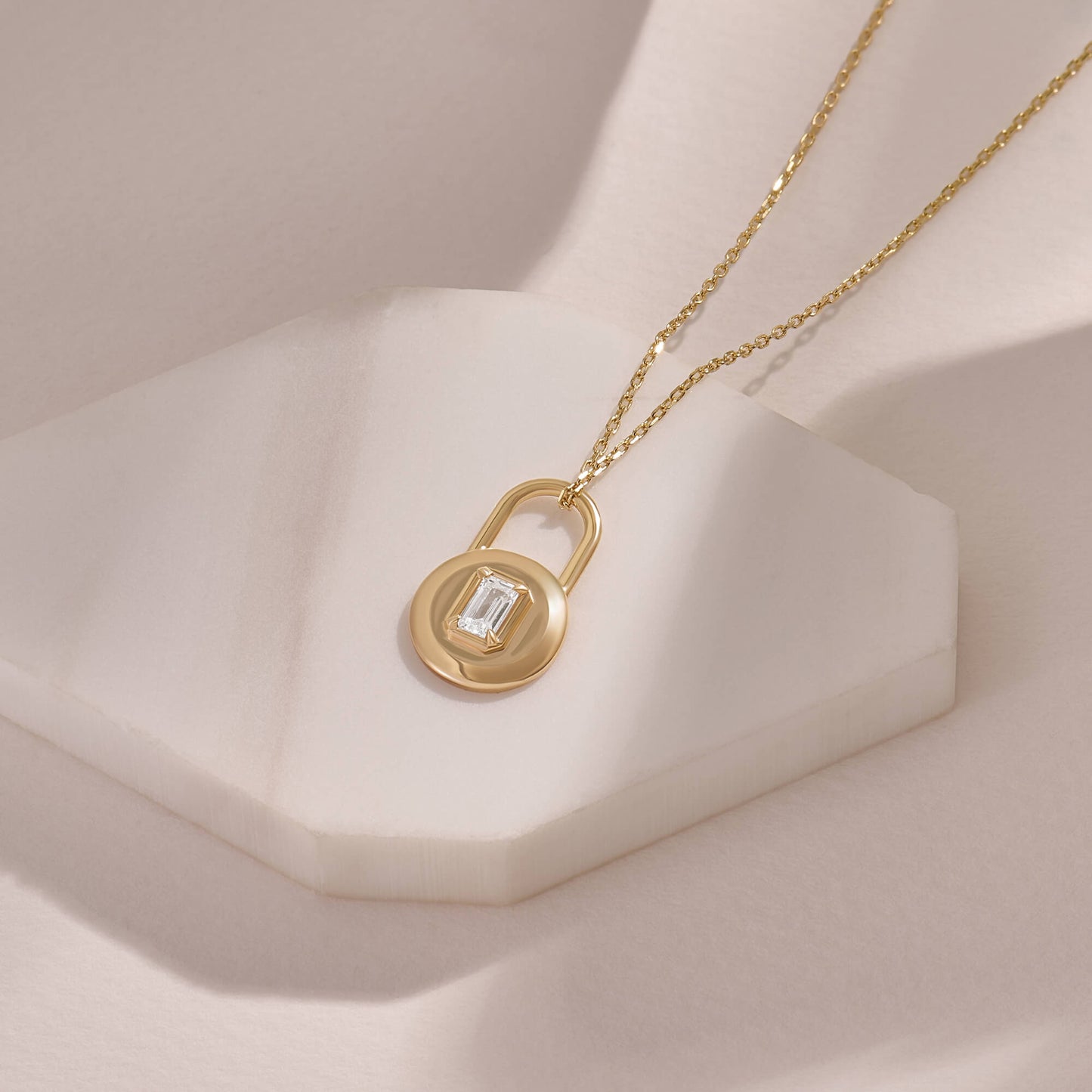 Love Lock Necklace - Gold Vermeil