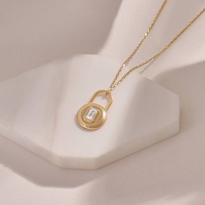 Love Lock Necklace - Gold Vermeil