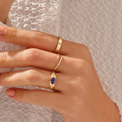 Majestic Tanzanite Ring in Gold
