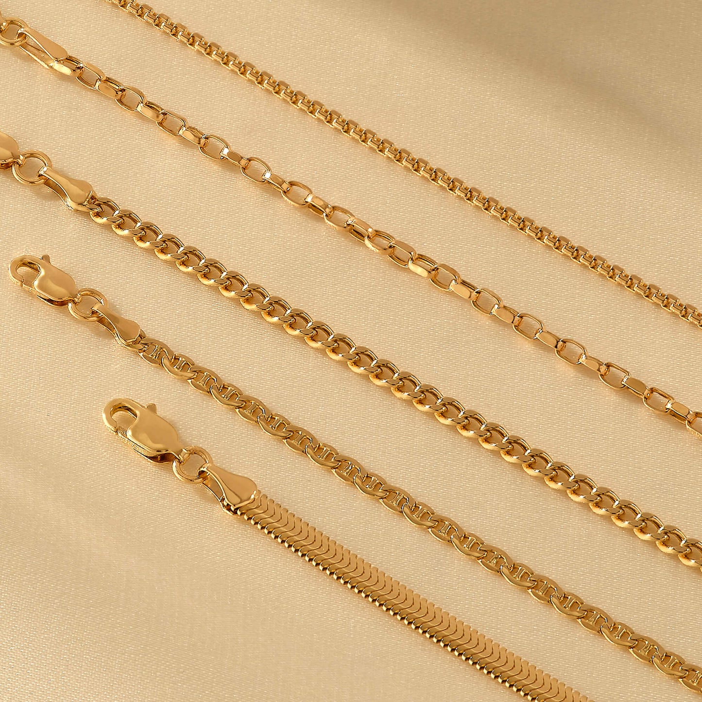 Mariner Chain Bracelet in Gold