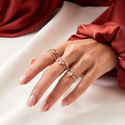 Marquise Band Ring in Gold