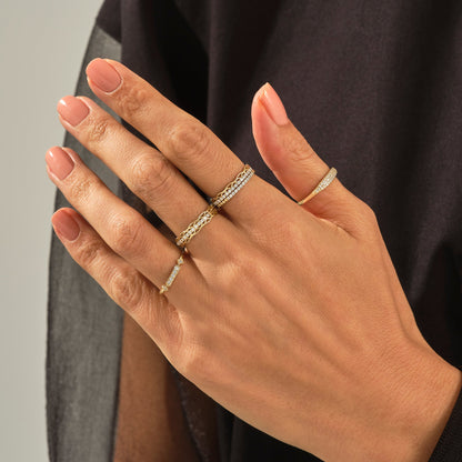 Minimalist Diamond Sparkle Ring in Gold