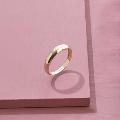 Minimalist Dome Ring in Gold