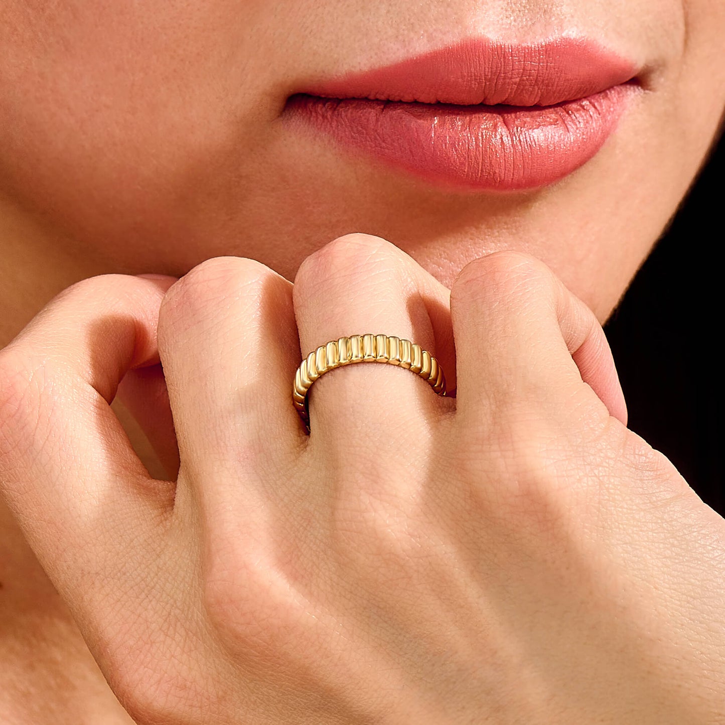 Minimalist Iconic Dome Ring in Gold