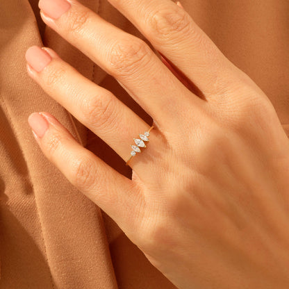 Minimalist Marquise Ring in Gold