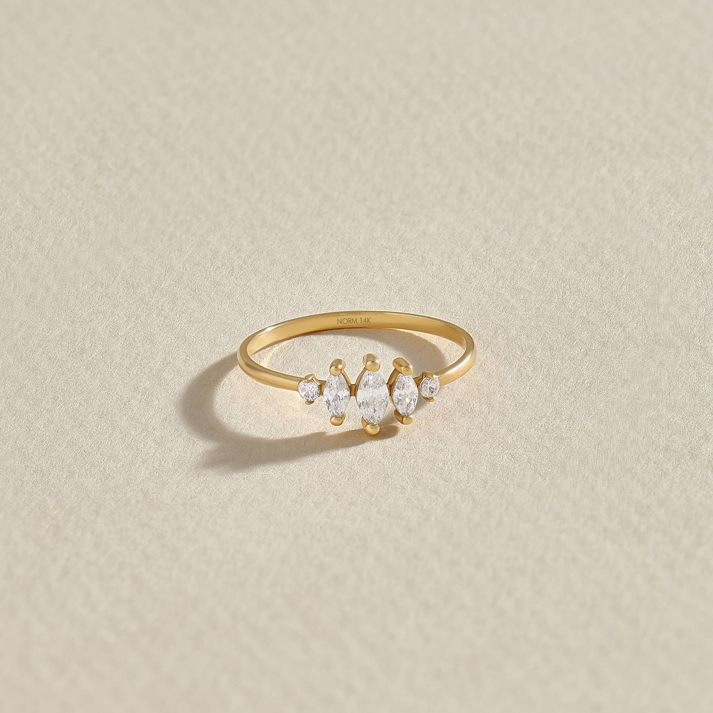 Minimalist Marquise Ring in Gold