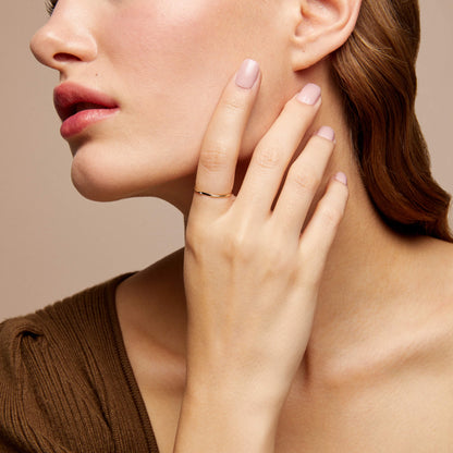 Minimalist Signet Ring in Gold